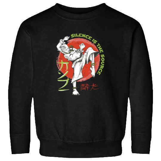 Kung Fu fighting Silence is the source Sweatshirts