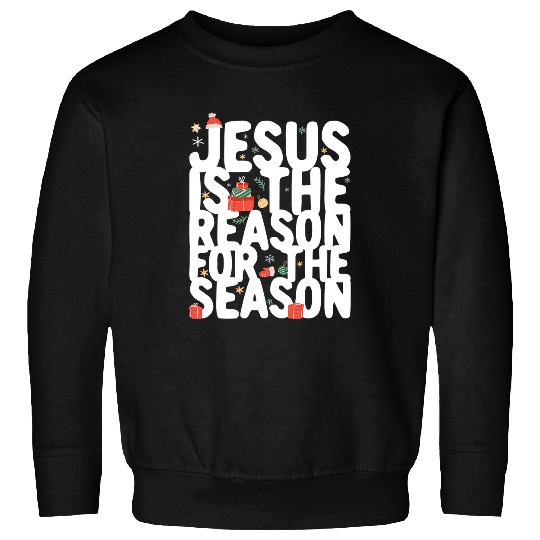 Christian Funny Christmas Pajama Jesus Is The Reason For The Season 241 Bibble Jesus Christ Sweatshirts