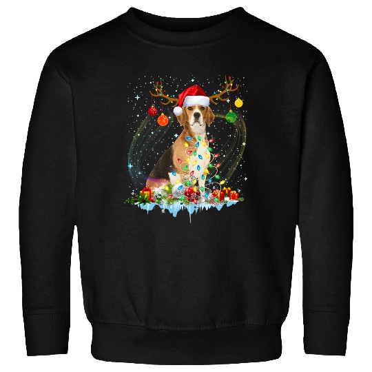 Dog Jack Russell Funny Santa Jack Russell Reindeer Light Christmas57 Sweatshirts