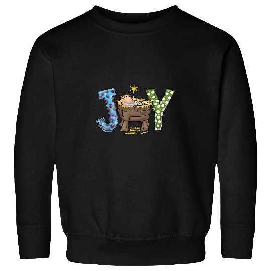 Christian Christmas Joy Jesus Nativity Scene Faith Believe Christ Sweatshirts