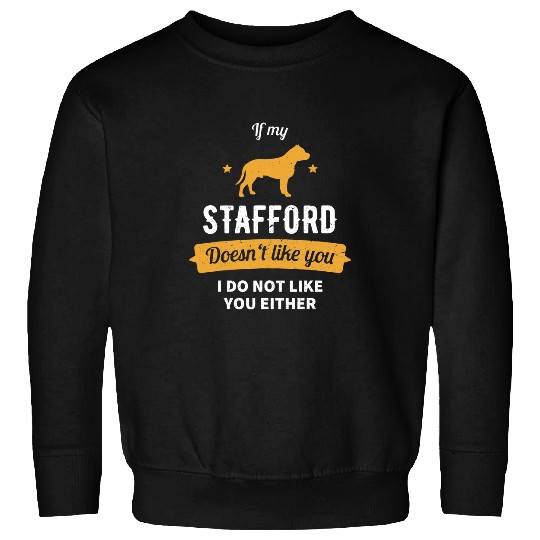 Dog Staffordshire Bull Terrier Funny vintages Stafford Terrier Sweatshirts
