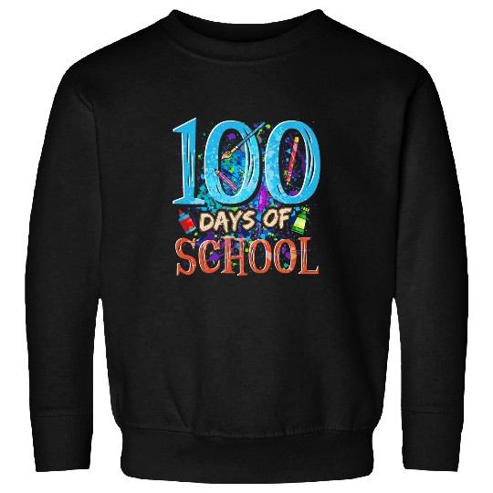 100 Days of School Art Class Art Teacher or Student Sweatshirts