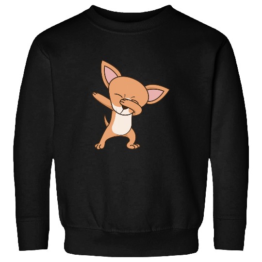 Dabbings Chihuahua Strike ShortHaired Dog 2 Sweatshirts