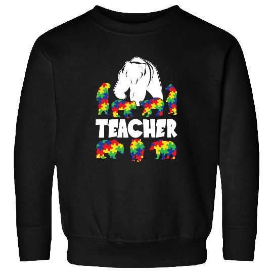 Autism Teacher Awareness Special Ed Puzzle Piece Neurodiverse Sweatshirts