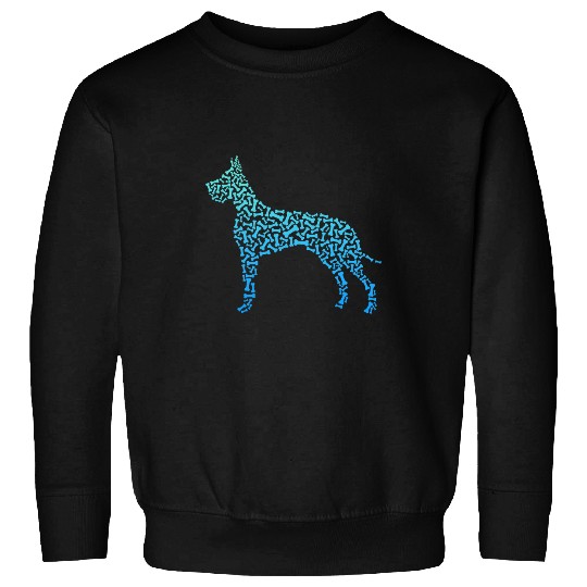 Dog Great Dane Bone For Great Dane Owners Big Dog Lovers Sweatshirts