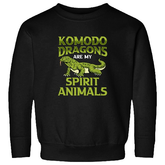Dragons Komodo Dragon Is My Spirit Animal Funny Komodo Dragon Lover Sweatshirts