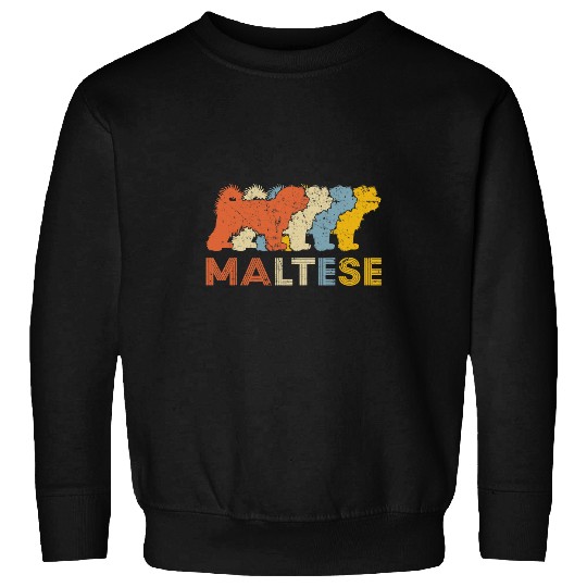 Dog Maltese vintages Maltese Dog Dad Dog Mom Valentines Gift Sweatshirts