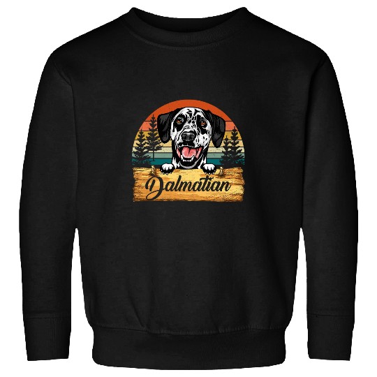 Funny Dalmatian vintages Retro Dalmatian Lover 146 Dalmatian Lover Dalmatians Dog Sweatshirts