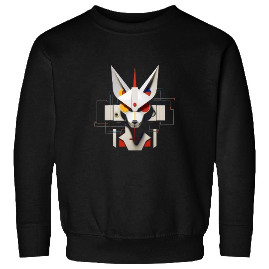 Fox Fantasy Artwork Geometric Animal Art Fox Sweatshirts