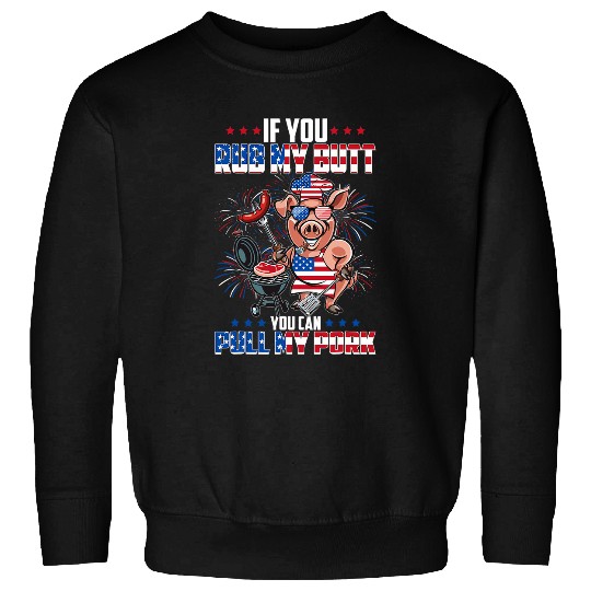 BBQ Chef Pig 4th of July BBQ Party Barbecue Lovers Sweatshirts