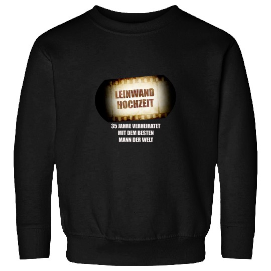 Anniversary Outfit Canvas Wedding 35 Years Married Sweatshirts