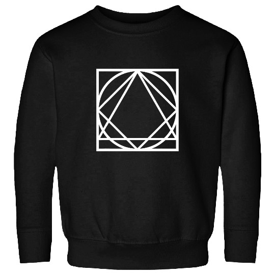 Geometry Geometric Shapes Square Triangle Circle Sweatshirts