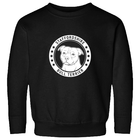 Dog Staffordshire Bull Terrier Dog Portrait Sweatshirts