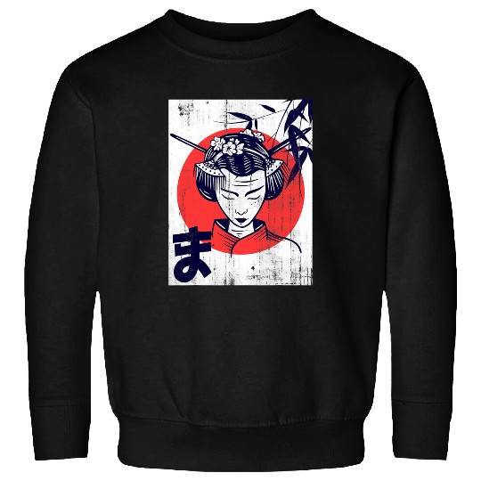 Anime Japan Tokyo Asia art geisha Sweatshirts