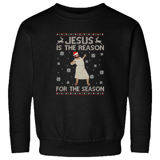 Christian Christmas Jesus Is The Reason For The Season Christian xmass 5 Bibble Jesus Christ Sweatshirts