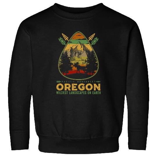Hiking Hiker Oregon Wildest Landscapes On Earth Wandering Hiking 43 Hike Sweatshirts