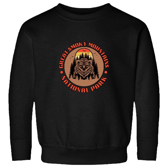 Funny Bear Great Smoky Mountains National Park Bear Nature Outdoors Cute Bears Sweatshirts