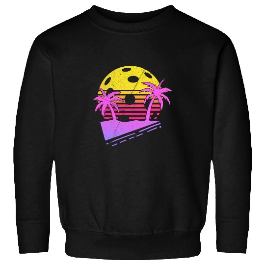 Awesome Retro Pickleball Player Gift Print Pickle Ball Sweatshirts