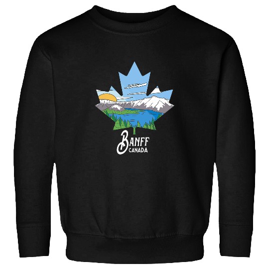 Banff Alberta Canada National Park vintages Landscape Sweatshirts