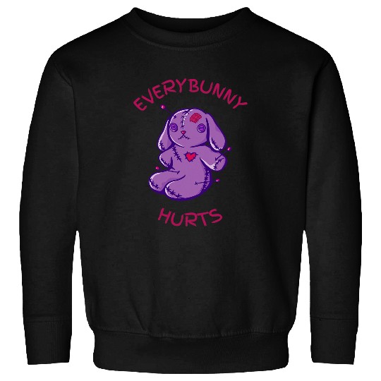 Everybunny Hurts Funny Voodoo Easter Bunny Sweatshirts
