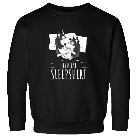Dog Husky Sleeping Husky Dog Official Sleep 131 Sweatshirts