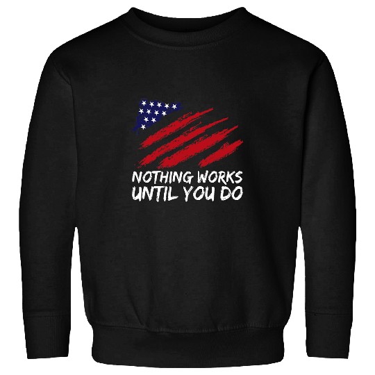 labor day american flag patriotic Sweatshirts