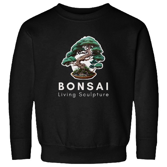 Bonsai Tree Living Sculpture Art Enthusiast Gardening Sweatshirts