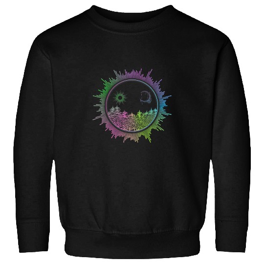 EDM Equalizer Techno Illustration Electric Music Festival Sweatshirts