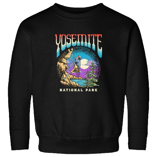 Climbing Climber Yosemite National Park Skeletons Rock Climber vintages Climb Sweatshirts