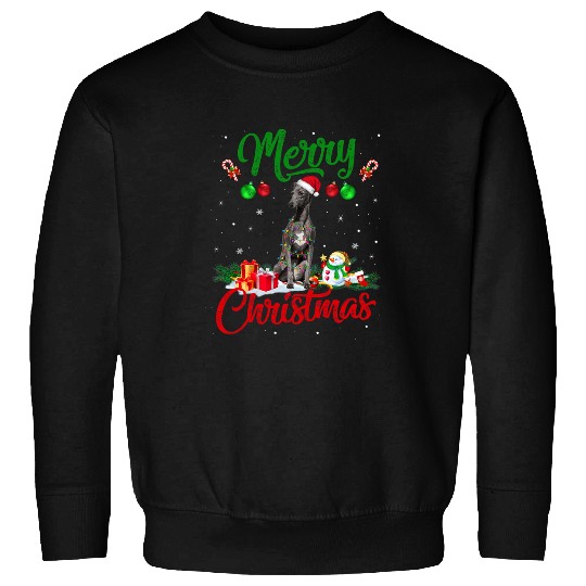 Dog Grayhound Greyhound Dog Lights xmass Tree Santa Greyhound Christmas 9 Sweatshirts