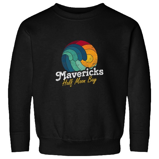 Surf Life californias Mavericks Half Moon Bay Sunset Sweatshirts