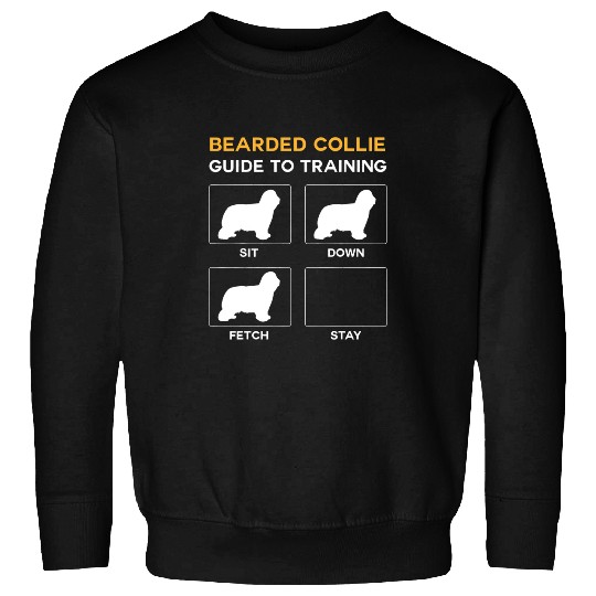 Bearded Collie Guide To Training Dog Obedience Dog Lover Sweatshirts