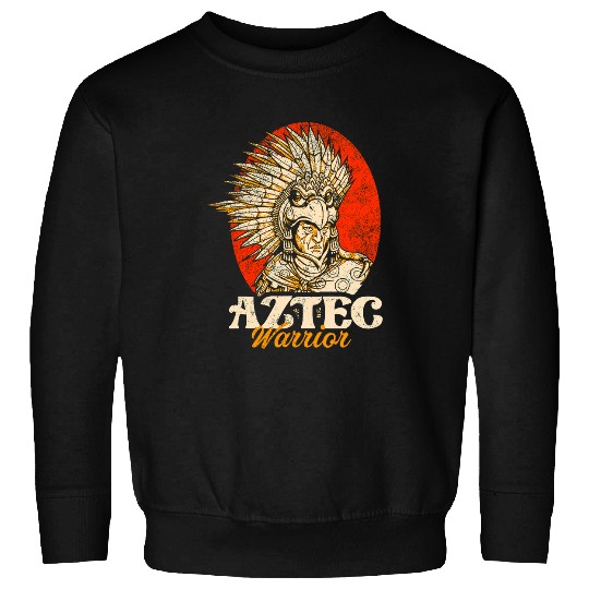 Aztec Warrior King Mexican Native Art Mayans 18 Sweatshirts