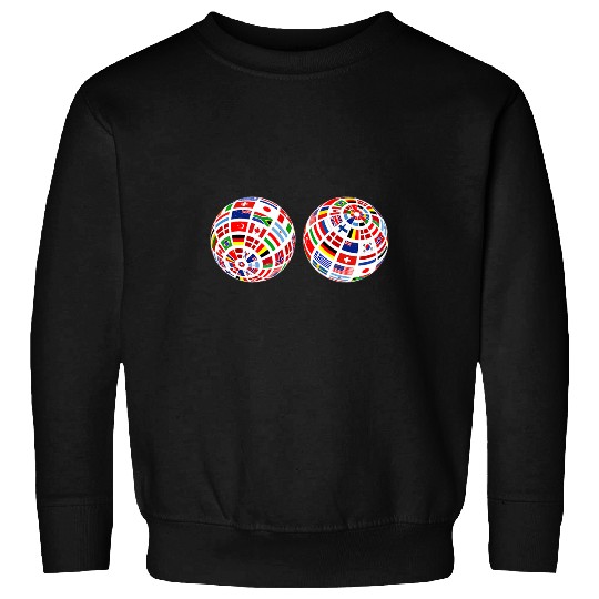 Flags of the Countries of the World Student World Flags Sweatshirts