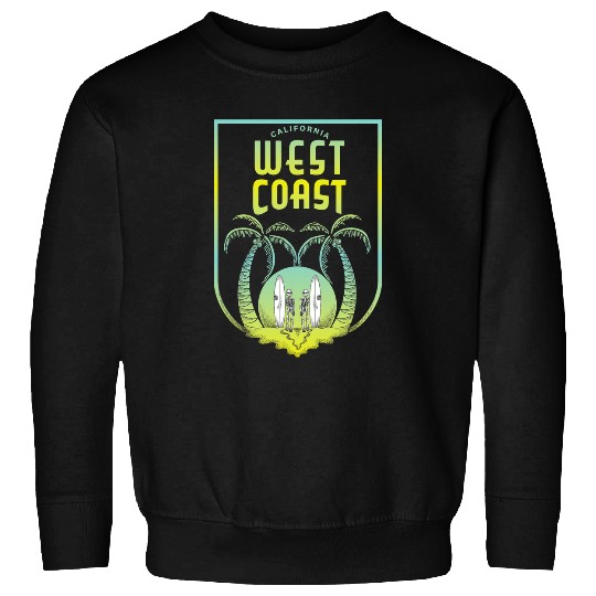 Skeletons Skulls californias West Coast Surfing Skeletons Beach Lovers Surf Skull Sweatshirts
