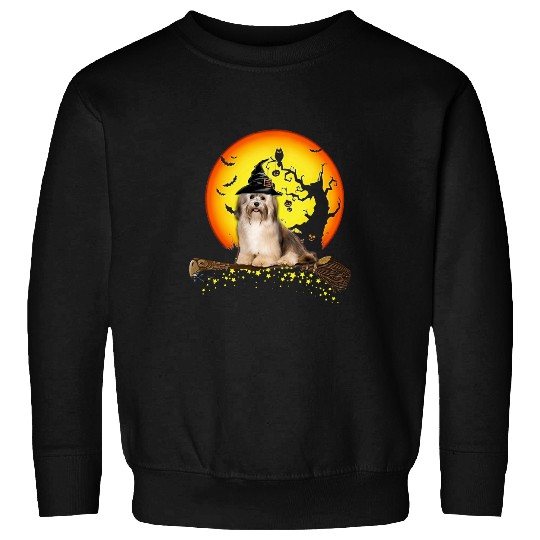 Dog Havanese Baby Halloween Dog Lovers 675 paw Sweatshirts