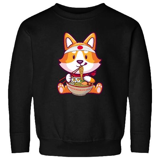 Dog Shiba Inu Cute Shiba Inu Japanese Ramen Noodles Otaku Anime Dog Lover Sweatshirts