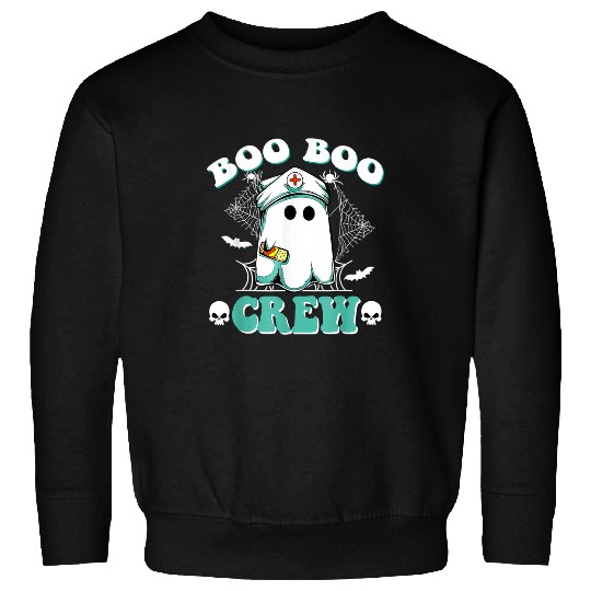 Nursing Boo Boo Crew Halloween nurses ghosts Costume Retro Groovy 55 Sweatshirts