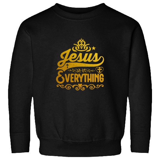 Christian Jesus Christ Christian Jesus Everything Jesus is my superhero 11 Bible Verse Christ Sweatshirts