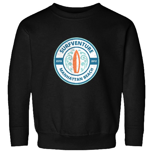 Surf Life Manhattan Beach Surfing Surfboard Surf Sweatshirts