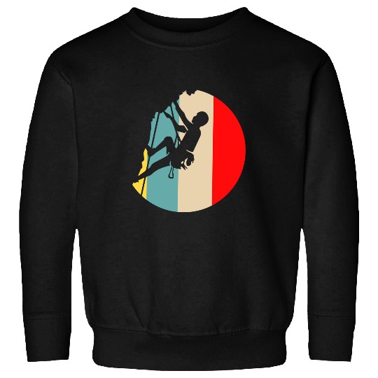 Climbing Climber Rock Climbing Retro vintages Sunset Climber Climb 70 Climb Sweatshirts