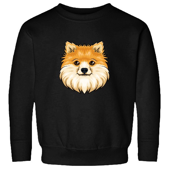 Dog Pomeranian HeadCute Pomeranian Dog Lover Women Men 331 Sweatshirts