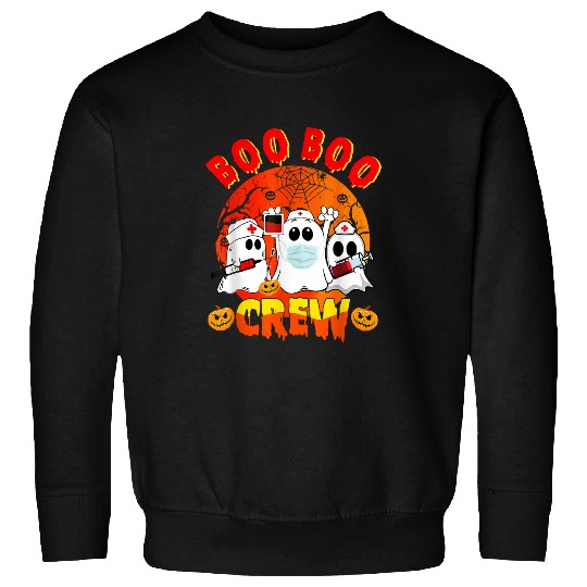 Nursing Boo Boo Crew ghosts nurses Halloween Nursing Pumpkins Costume 77 Sweatshirts