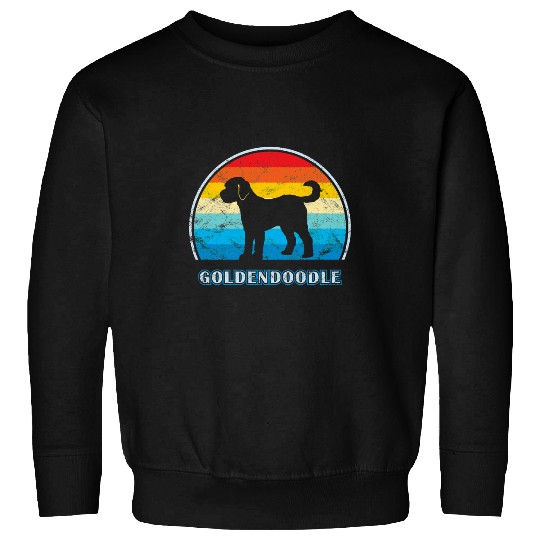 Dog Goldendoodle vintages Design Dog paw Sweatshirts