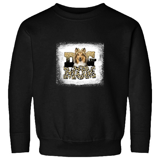 Dog Shetland Western Leopard Shetland Sheepdog mom mothers day Sweatshirts