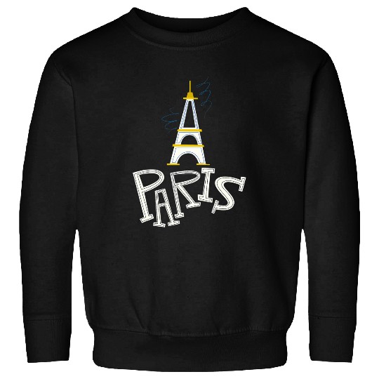 Cool Lovely Paris France Eiffel Tower Doodles Illustration 1 Sweatshirts