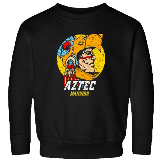 Aztec Warrior King Mexican Native Art Maya Mayans 4 Sweatshirts