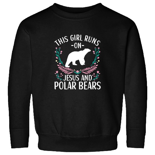 Funny Bear Polar Bear Quote Cool Polar Bears Apparel for Women Girls 3 Cute Bears Sweatshirts