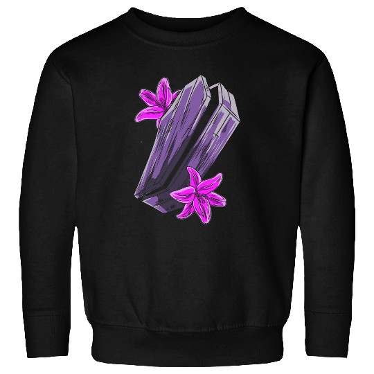 Get In Loser Goth Coffin Pastel Casket Flowers Halloween 594 Sweatshirts