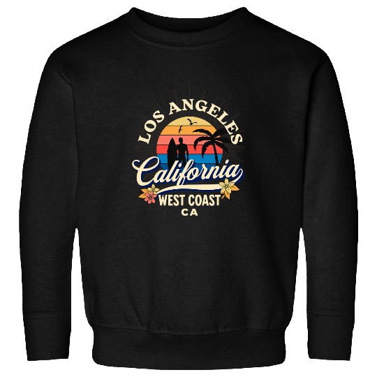 Surf Life Los Angeles californias Beach Surf Summer Vacation vintages 1 Sweatshirts